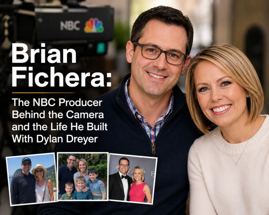 Brian Fichera featured image showing the NBC producer with Dylan Dreyer, highlighting his broadcasting career, family life and role behind the camera.