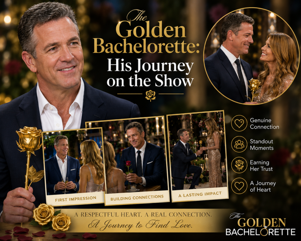 Chock Chapple during his journey on The Golden Bachelorette, showcasing key moments of connection, romance and personal growth that made him a standout contestant on the show.